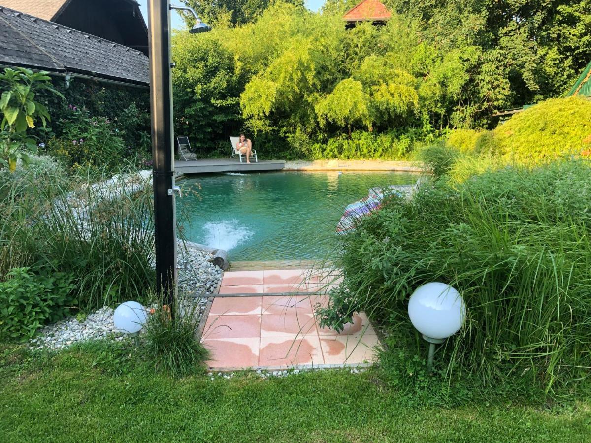 Haus Mit Sauna Und Privatem Badeteich In Anif Bei Salzburg Exterior foto